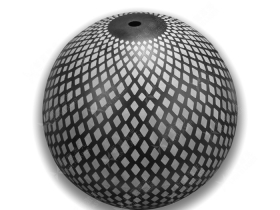 不锈钢球3D激光打标